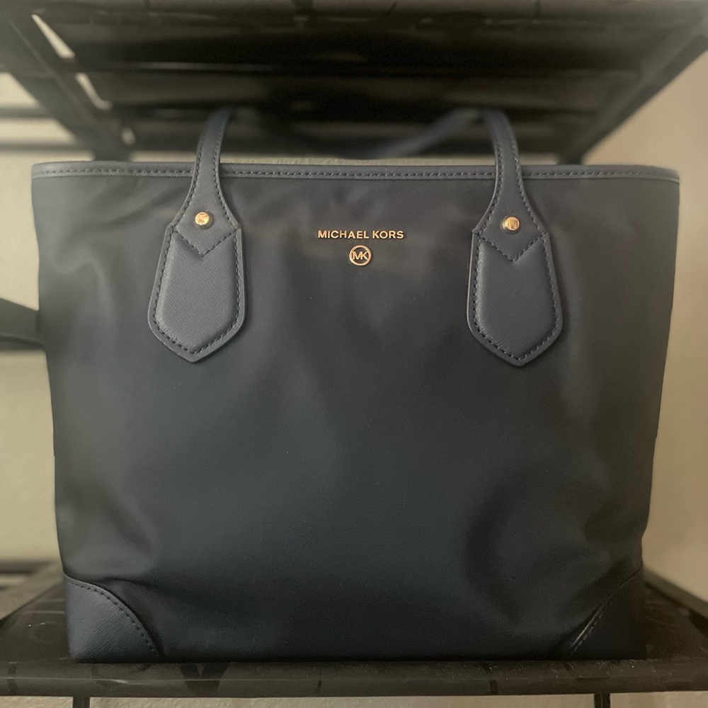 Micheal Kors Large Tote Bag (Eva Navy)